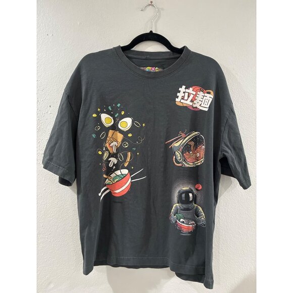 American Garage T-shirt Cotton Boxy Fit Print Tee - Unexplored Astronaut - Picture 1 of 8